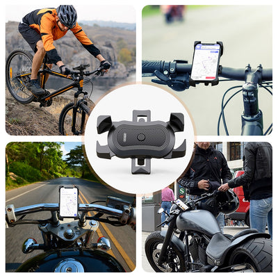 Universal Bikers Phone Holder, Motorcycle Phone Holder Handlebar Stand Mount Bracket Mount Phone Holder For iPhone Samsung