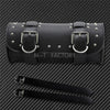 Motorcycle Fork Tool Bags Storage Leather Travel Pouch Front Luggage Bag For Harley Sportster XL Touring Softail Dyna Road King