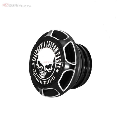 Motorcycle Skull Fuel Gas Tank Decorative Oil Cap Fit for Harley Davidson Sportster XL 1200 883 X48 Dyna Softail Touring FLHR