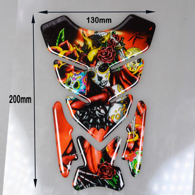 Motorcycle Universal Tankpad, tank pad, 3D Tank pad Stickers, Oil Gas Protector,Tank protector for SUZUKI YAMAHA free keychain