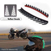 Rubber Dirt Biker Motocross Mohawk Biker Helmet Mohawks Spikes Motorcycle Helmet Mohawk Sticker（ 5 Color Reflective ）
