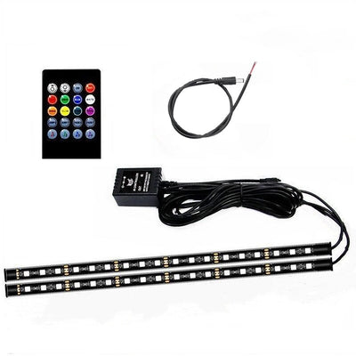 12V Motorcycle LED Light Kits RGB APP Control LED Strips Motorcycle Under Glow Light Neon