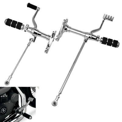 Motorcycle Chrome Forward Controls Complete Kit Pegs Levers Linkages For Harley Sportster XL883 XL1200 1991-2003