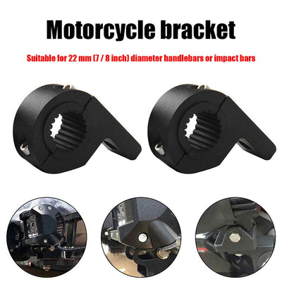 Car Motorcycle LED Headlight Clamps Brackets Tube Clamp Kit CNC for Motorcycle Light Mount for 22mm 7/8" Inch Handlerbar