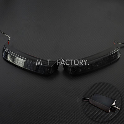 Motorcycle Rear Saddlebag Luggage Tail Light Turn Lamp Lens Cover For Harley Touring Road King FLHR 2014-2021 2022 Ultra Limited