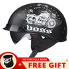 GXT DOT Certification Retro Motorcycle Helmet Moto Helmet Scooter Vintage Half Face Biker Motorbike Crash Moto Helmet Casco Moto