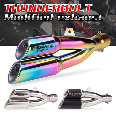 For Motorcycle Exhaust Pipe Escape Modified Motorbike 51/61mm Muffler For Ninja400 Z900 CBR650R S1000RR YZF-R6 MT07 09