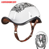 HEROBIKER Retro Vintage Motorcycle Helmet Summer Breathable Moto Helmet Open Face Biker Motorbike Riding Helmet