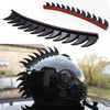 Rubber Dirt Biker Motocross Mohawk Biker Helmet Mohawks Spikes Motorcycle Helmet Mohawk Sticker（ 5 Color Reflective ）