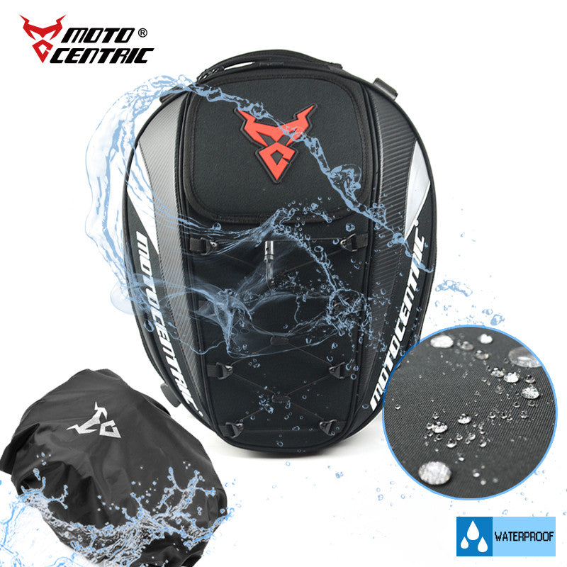 MOTOCENTRIC Motorcycle Backpack Carbon Fiber Motocross Helmet Bag  Waterproof Expandable Motorbike Luggage Moto Travel Backpack