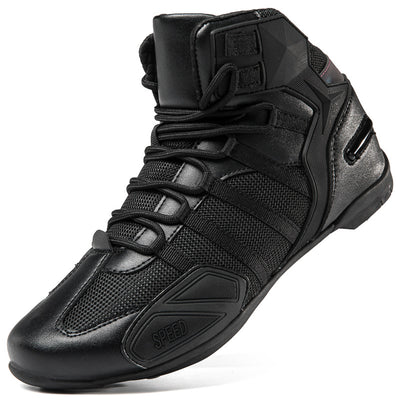 Motorcycle Breathable Black Riding Shoes