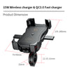 Motorcycle USB QC3.0 Fast Charging Bracket