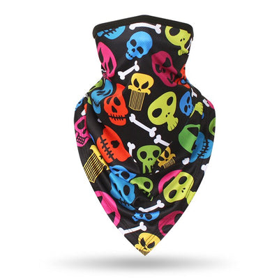 Men Hiking Cycling Half Face Mask Skull Bandana Breathable Bicycle Masks Sports Scarf Summer Balaclava Women Neck Face Shield