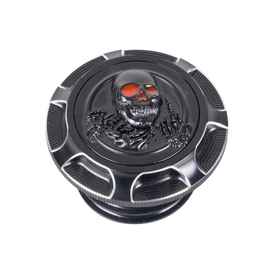 3D CNC Aluminum Motorcycle Tank Cover Fuel Gas Decorative Oil Cap for Harley Sportster XL 1200 883 X48 Dyna Touring Road King