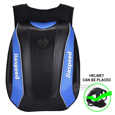 Motorcycle Backpack Waterproof Carbon Fiber Helmet Bag Expandable Unsexed Motorbike Backpack Moto Travel Bag Luggage Bag