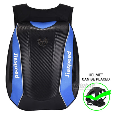 Motorcycle Backpack Waterproof Carbon Fiber Bicycle Helmet Bag Expandable Men Motorbike Backpack Moto Travel Bag Luggage Bag