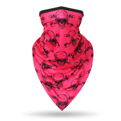 Men Hiking Cycling Half Face Mask Skull Bandana Breathable Bicycle Masks Sports Scarf Summer Balaclava Women Neck Face Shield