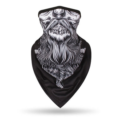 Men Hiking Cycling Half Face Mask Skull Bandana Breathable Bicycle Masks Sports Scarf Summer Balaclava Women Neck Face Shield