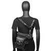 Steampunk Waist Leg Bag Women Men Victorian Style Leather Crossbody Bag Motorcycle Thigh Hip Belt Pack Messenger Shoulder Bags