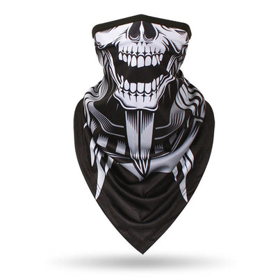 Men Hiking Cycling Half Face Mask Skull Bandana Breathable Bicycle Masks Sports Scarf Summer Balaclava Women Neck Face Shield