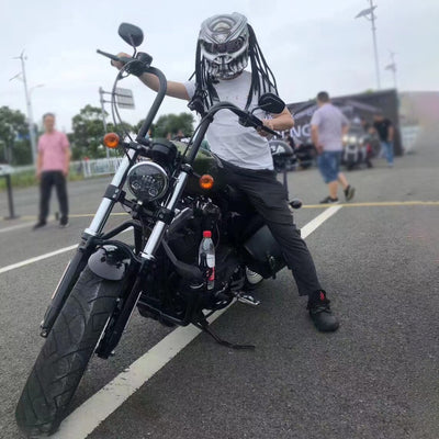NEW DOT High Quality Personality Carbon Fiber Motorcycle Helmets Full Face Predator Capacete De Moto Motocross HELMET