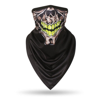 Men Hiking Cycling Half Face Mask Skull Bandana Breathable Bicycle Masks Sports Scarf Summer Balaclava Women Neck Face Shield