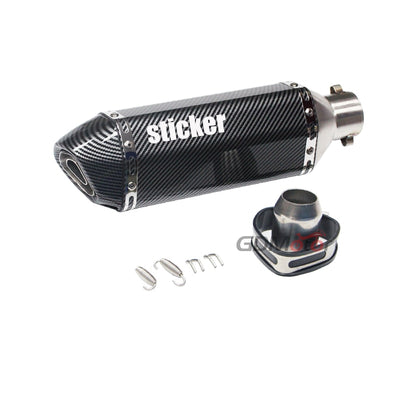 For MT07 R1 ER6N CBR250R Motorcycle Exhaust Modified Muffler Pipe Scooter Pit Bike Dirt Motocross for Nmax Tmax530 Msx125