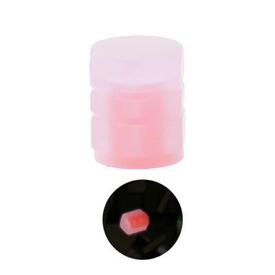 Luminous Tire Valve Cap Car Motorcycle Bike Wheel Hub Glowing Valve Cover Red Pink Tire Decoration Auto Styling Tyre Accessories