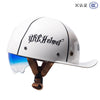 High Strength ABS Classic Retro 1/2 Helmet, For Harley Motorcycle Cruise Lightweight Summer Baseball Cap Helmet
