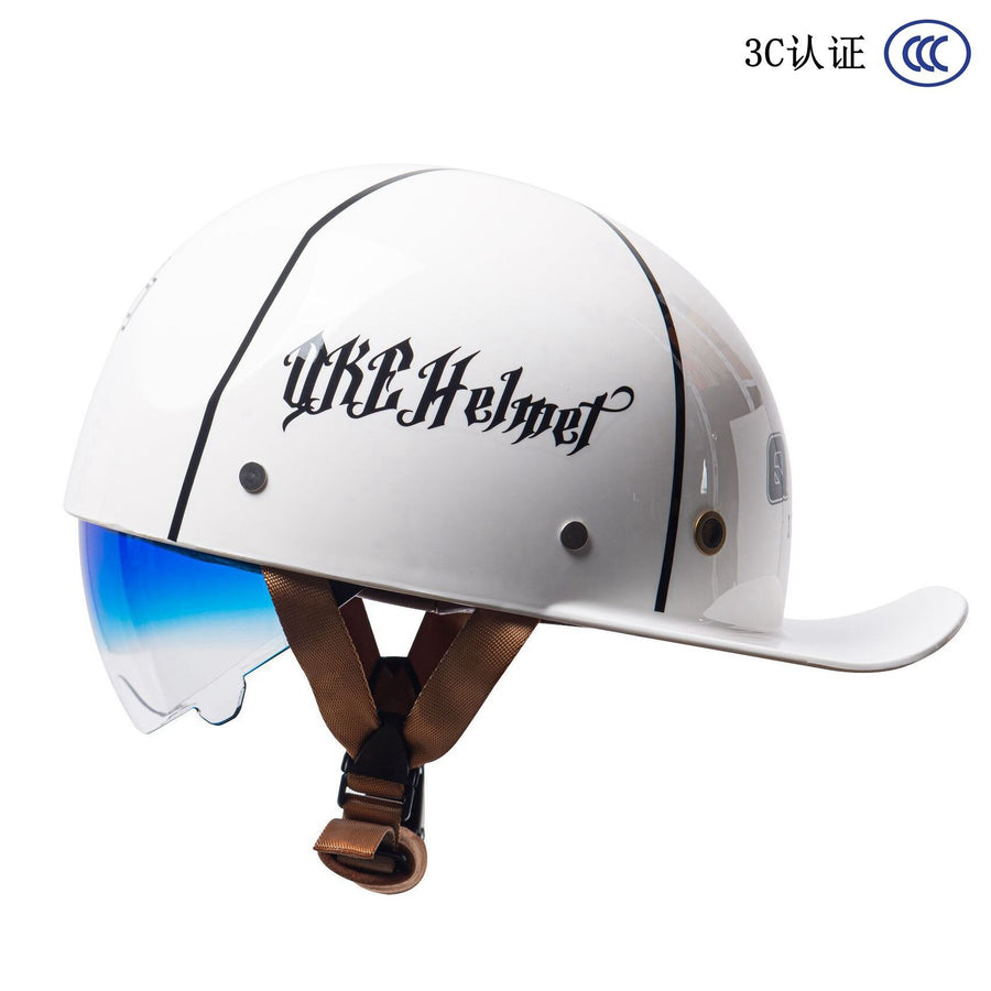 Motorcycle Helmet Personalized Baseball Cap Half Helmet - Elite Biker's  Accessories