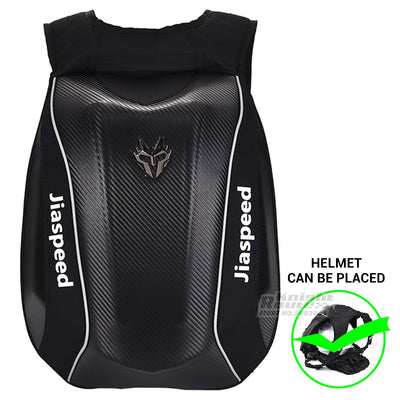 Motorcycle Backpack Waterproof Carbon Fiber Bicycle Helmet Bag Expandable Men Motorbike Backpack Moto Travel Bag Luggage Bag