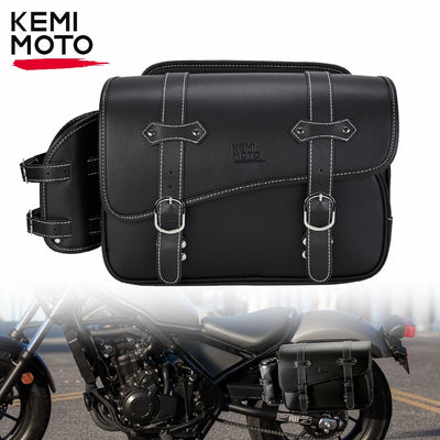 Motorcycle Saddlebag For CMX500 Side Saddle Bag PU Waterproof Saddlebags For Honda Rebel CMX500 250 300 350 500 1100 For Yamaha