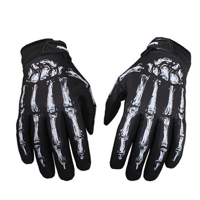 Skull Rose Motocross Bicycle Gloves MTB Off-Road Mountain Bike Guantes Motorcycle Hard Shell Gloves Outdoor Sport