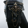 Motorcycle Steam Punk Waist Leg Hip Belt Banana Messenger Shoulder Bag Mobile Phone Waist Bag Fanny Packs Pack For Women Gothic