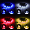 1x Motorcycle Led Strip DIY Bulb Atmosphere Decorative lamp Auto inerior Light 15LED Daytime Running Light DRL Motorcycle Styling Red