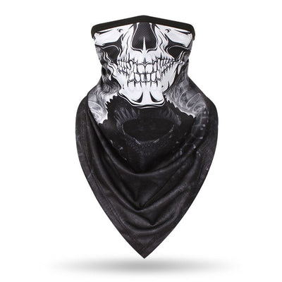 Men Hiking Cycling Half Face Mask Skull Bandana Breathable Bicycle Masks Sports Scarf Summer Balaclava Women Neck Face Shield