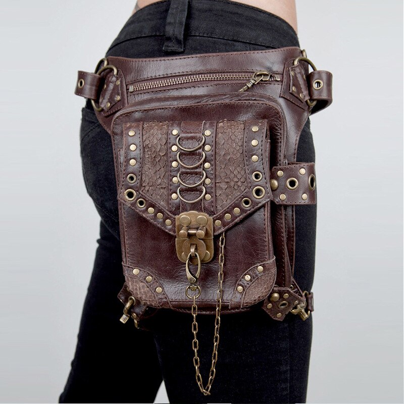 Bag clip on Waist Loop Pouch Hip Fanny Pack for Men Women Cow Leather  Crossbody | eBay