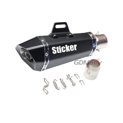 For MT07 R1 ER6N CBR250R Motorcycle Exhaust Modified Muffler Pipe Scooter Pit Bike Dirt Motocross for Nmax Tmax530 Msx125