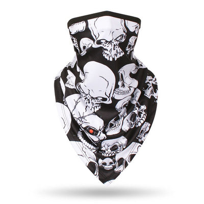 Men Hiking Cycling Half Face Mask Skull Bandana Breathable Bicycle Masks Sports Scarf Summer Balaclava Women Neck Face Shield