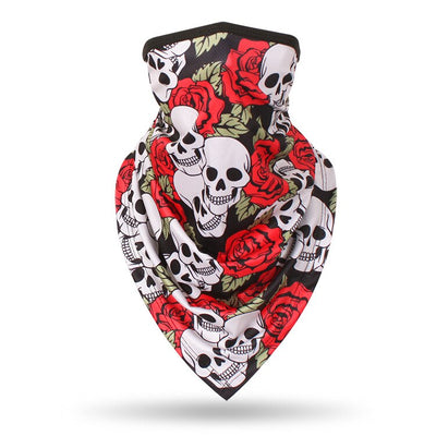 Men Hiking Cycling Half Face Mask Skull Bandana Breathable Bicycle Masks Sports Scarf Summer Balaclava Women Neck Face Shield