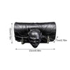 Halloween Skull Motorcycle Fork Bag Saddle Bags Suitcase Moto Accessories Luggage Tool Bag Handlebar Storage Black Pu Leather