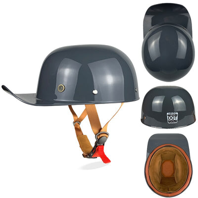 Baseball Cap Helmet Motorcycle Cruiser Chopper Gangster DS Unsexed Helmet