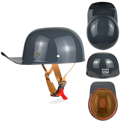 Baseball Cap Helmet Motorcycle Vintage Retro Helmets Cruiser Chopper Gangster Unsexed Helmet