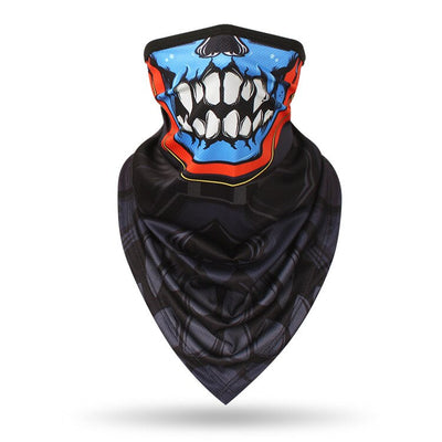 Men Hiking Cycling Half Face Mask Skull Bandana Breathable Bicycle Masks Sports Scarf Summer Balaclava Women Neck Face Shield