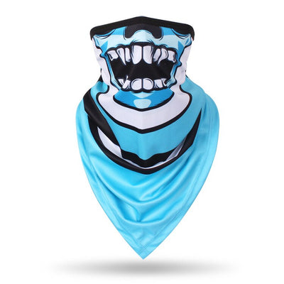 Men Hiking Cycling Half Face Mask Skull Bandana Breathable Bicycle Masks Sports Scarf Summer Balaclava Women Neck Face Shield