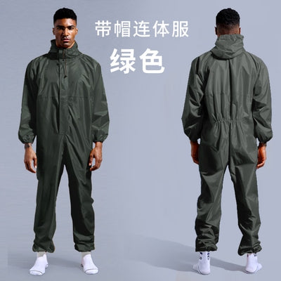 Conjoined Raincoat Coverall Oil-Resistant Waterproof Motorcycle Raincoat Jumpsuit