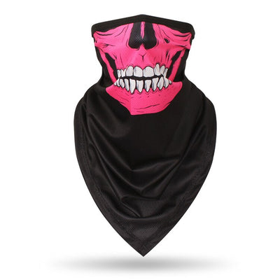 Men Hiking Cycling Half Face Mask Skull Bandana Breathable Bicycle Masks Sports Scarf Summer Balaclava Women Neck Face Shield