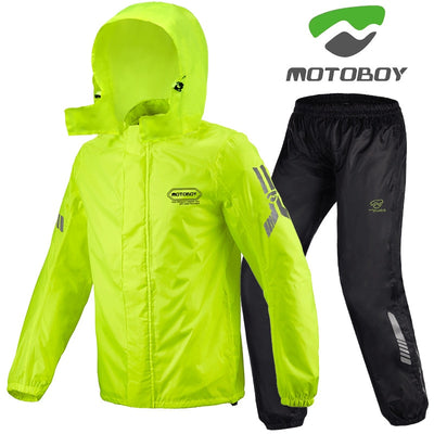Star Field Knight Motorcycle Riding Raincoat Set Raincoat Rainpants Split Men and Women's Thin Reflective Waterproof Clothing