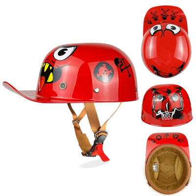 Baseball Cap Helmet Motorcycle Cruiser Chopper Gangster DS Unsexed Helmet