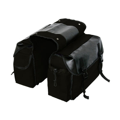 Travel Motorcycle Saddle Bag Waterproof Canvas Saddle Hemming Toolbox Motorcycle Bag